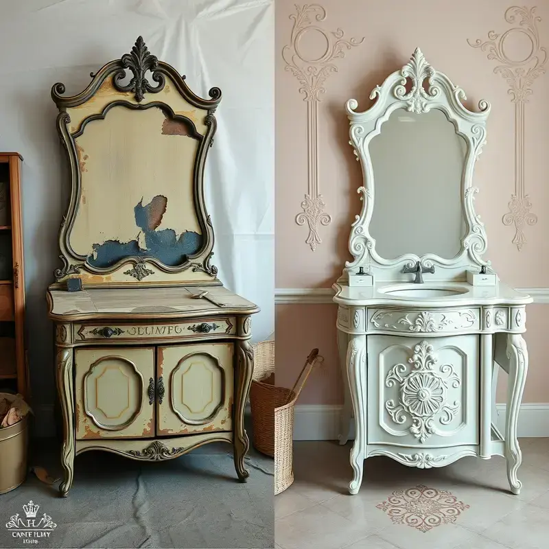 Vintage vanity restoration